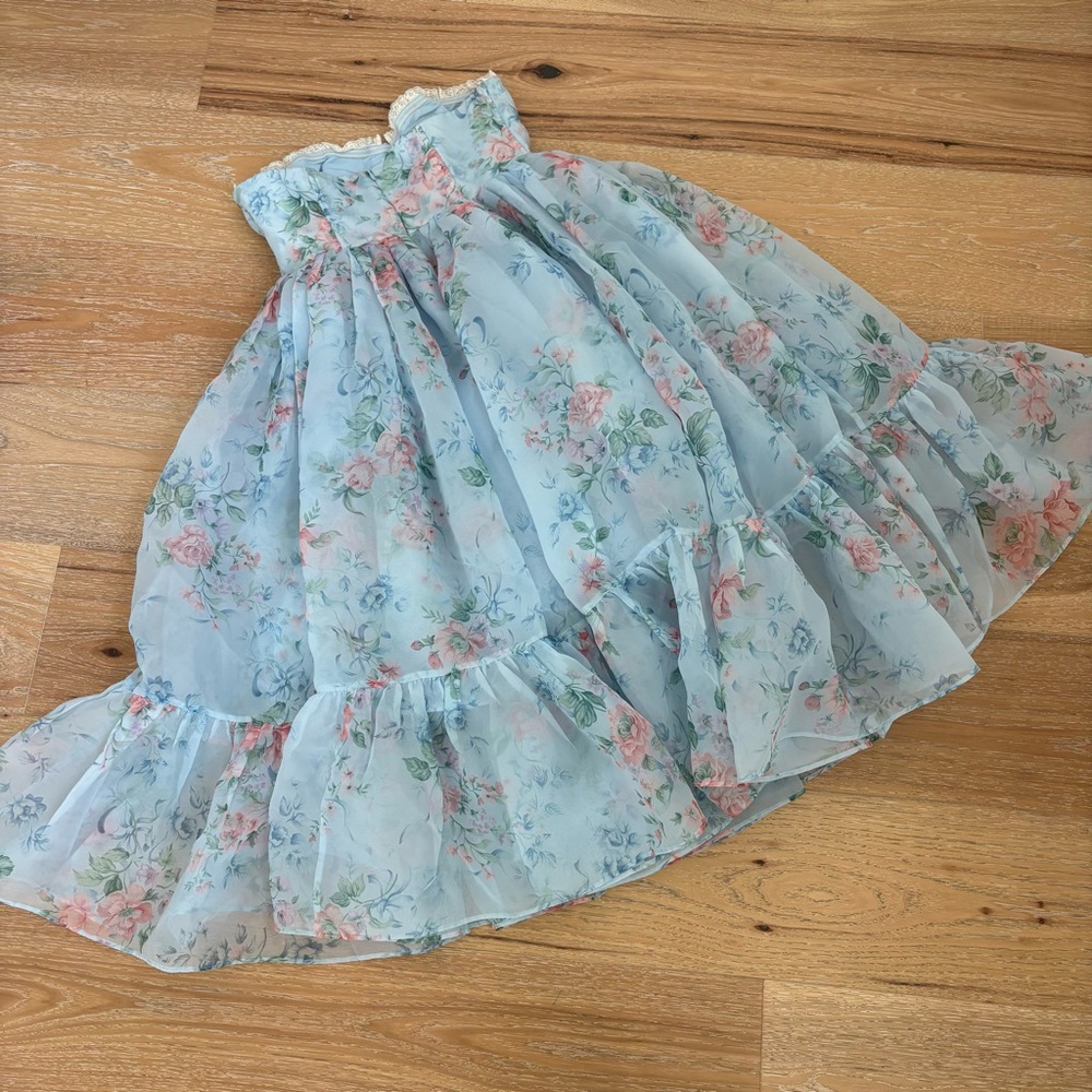 Selkie French Corset Puff Midi Dress - Picture 8 of 9